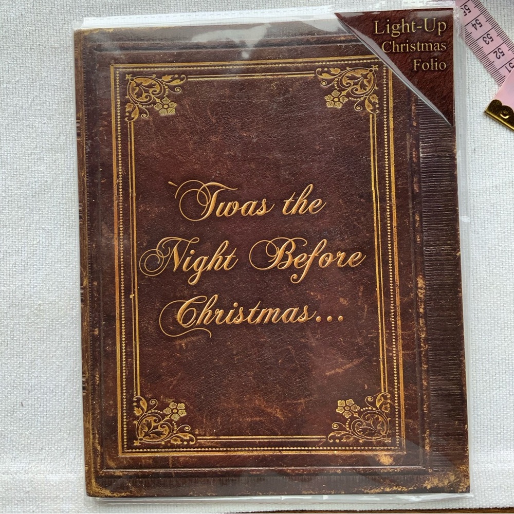 Light-Up Christmas Folio.Night Before Christmas light-up with snow scene design.